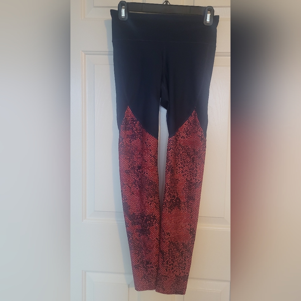 Under Armour High-Waist Navy & Pink Mesh Leggings